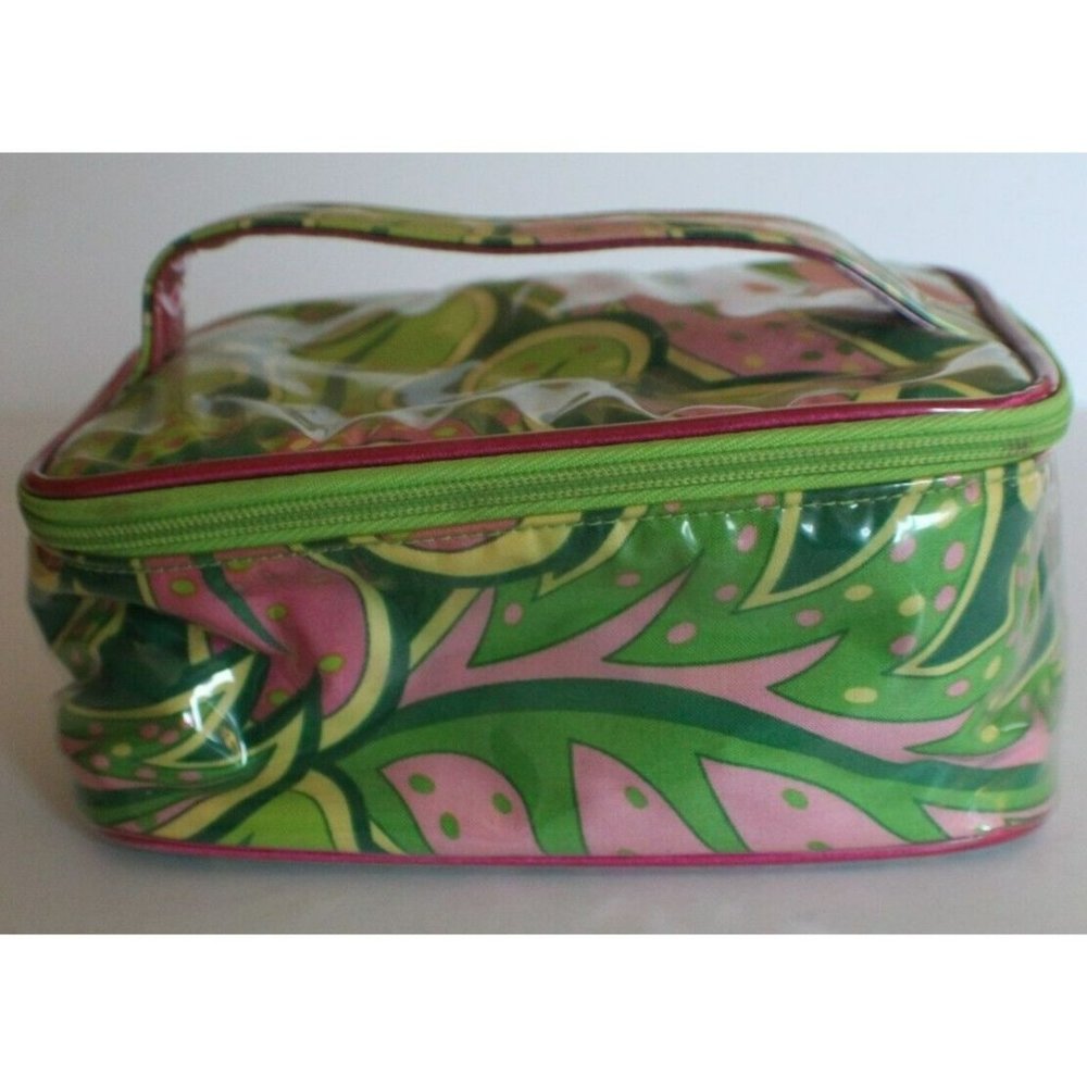 Vintage Trina Zip Around Cosmetic Bag With Handle